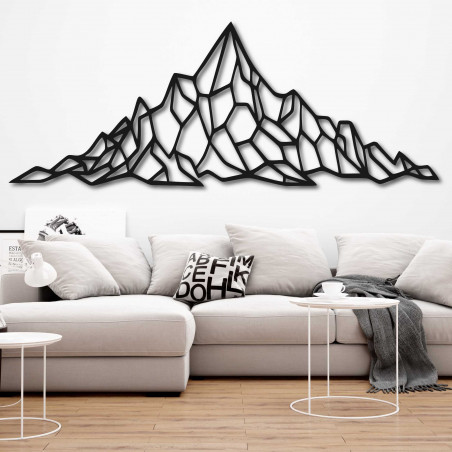 Polygonálny dekor na stenu skalnatý vrch - AKVOYD