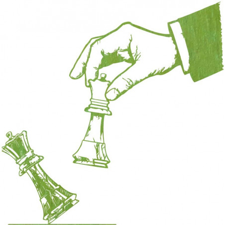 Elegantný dvojdielny obraz šachový dizajn -  ŠACHMAT | SENTOP