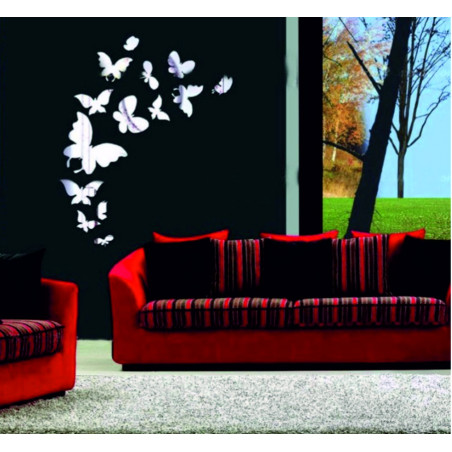 Dekoračné zrkadlá. Zrkadlové samolepky na stenu, ako obraz alebo dekorácia, 3D acryl nálepka