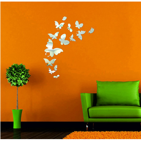 Dekoračné zrkadlá. Zrkadlové samolepky na stenu, ako obraz alebo dekorácia, 3D acryl nálepka