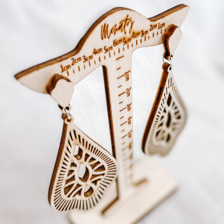 Drevené visiace náušnice VALERY - MONATY | SENTOP  N003