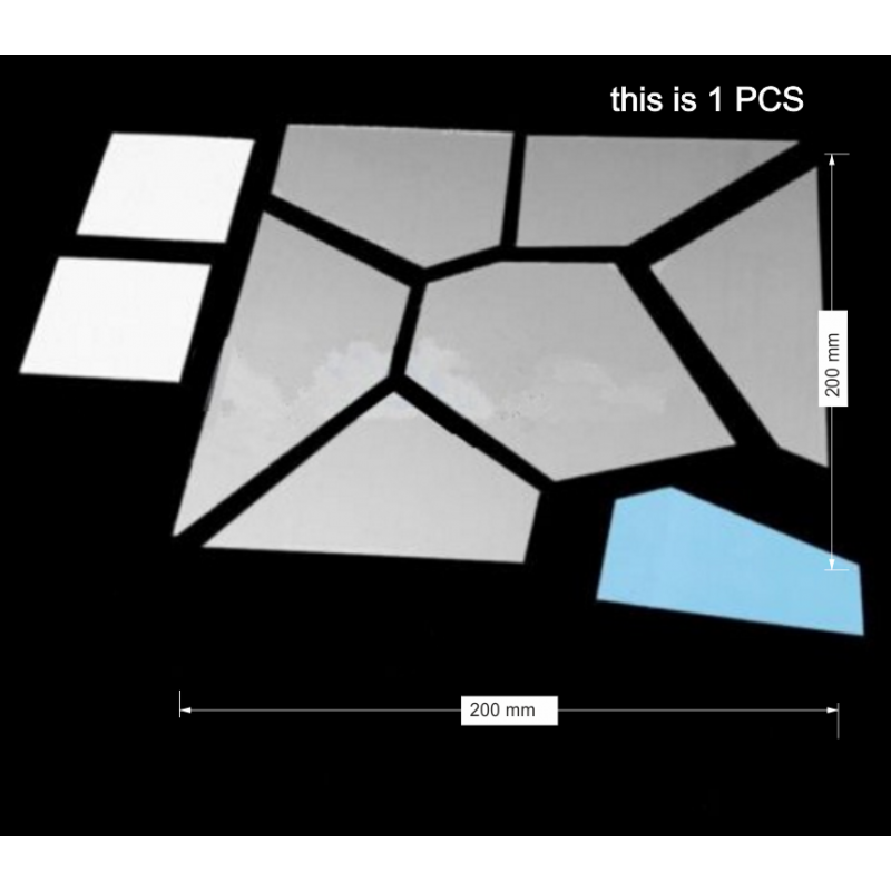 Dekoračné zrkadlá. Zrkadlové samolepky na stenu, ako obraz alebo dekorácia, 3D acryl nálepka