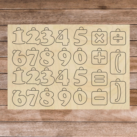 Drevená montessori zmyslová pomôcka - Matematika | SENTOP H017 Topoľ