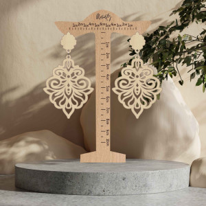 Monaty náušnice z dreva Silente | SENTOP N009 2