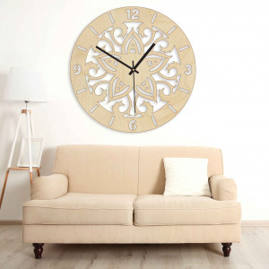 Drevené hodiny - ornamenty prírodné aj farebné | SENTOP... 2