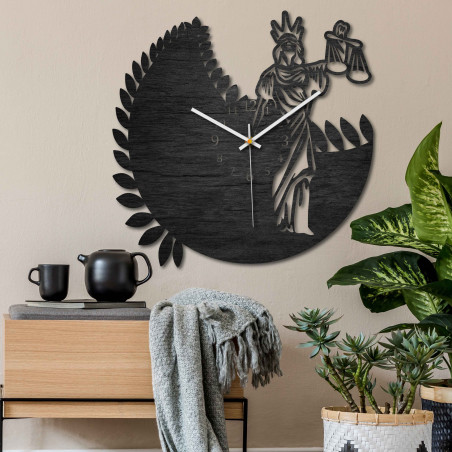 Hodiny znamenie zverokruhu - Váhy - čierne aj prírodné