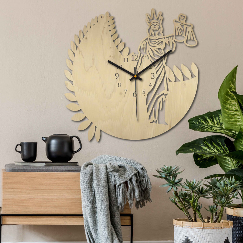 Hodiny znamenie zverokruhu - Váhy - čierne aj...