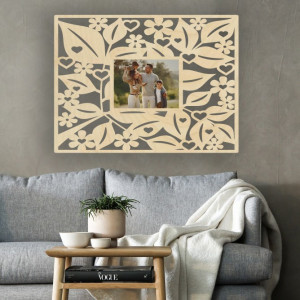 Drevený fotorámik na stenu - obdĺžnik - až 60 x 80 cm 2