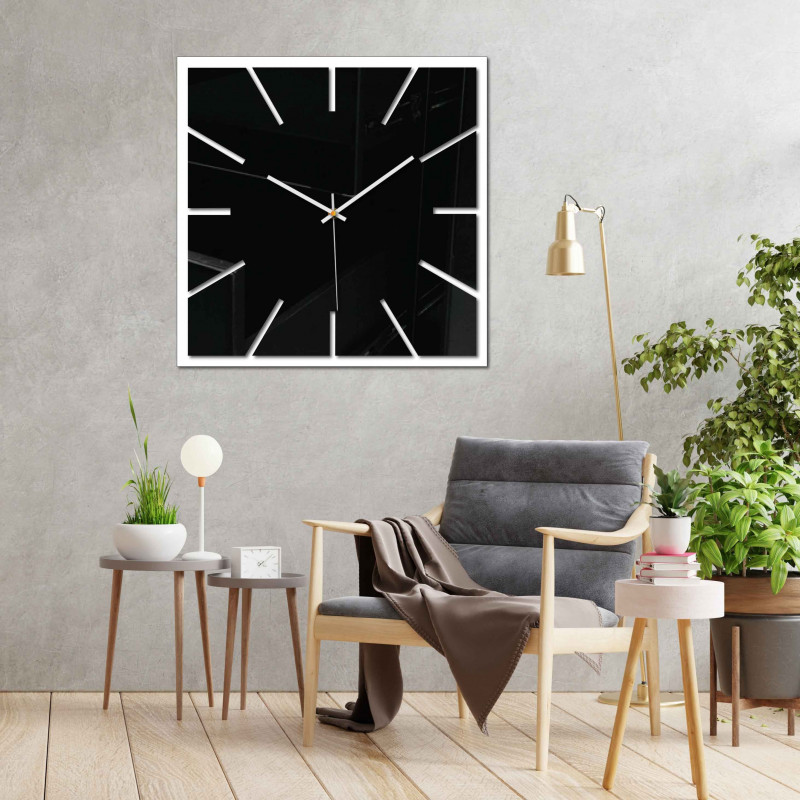 Nástenné hodiny zrkadlo rozmer 30 - 50 cm