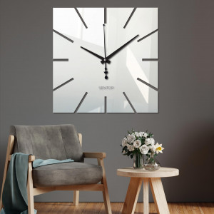 Nástenné hodiny minimalistický štvorcový dizajn - KAVARDI