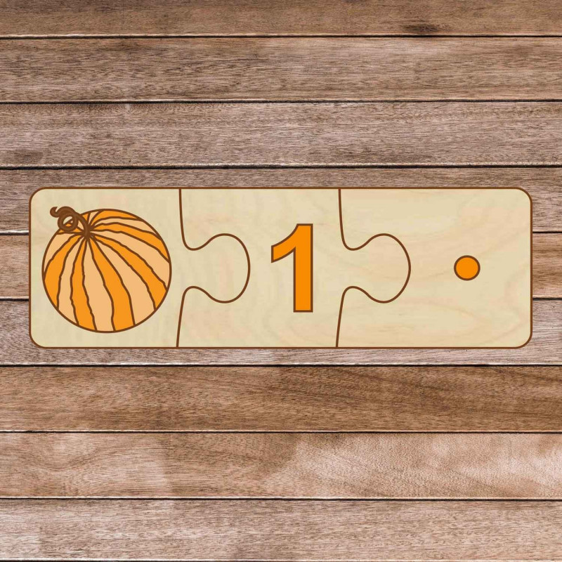 Detská drevená skladačka - Trojdielne puzzle 30...