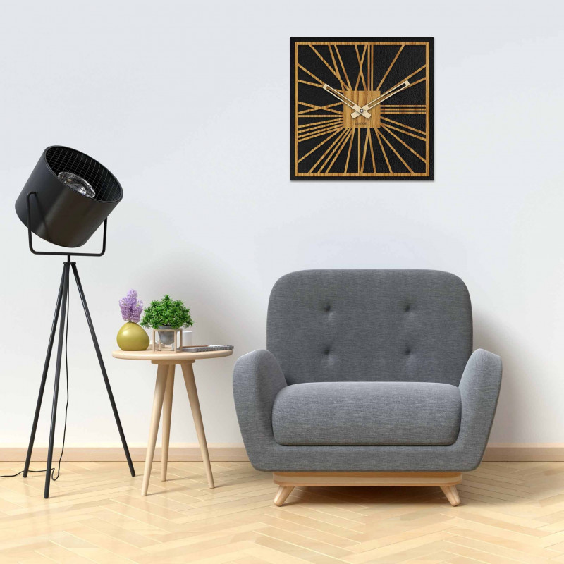 Drevené hodiny na stenu - Sentop | HDFK031 | dub