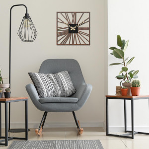 Drevené hodiny na stenu | HDFK038 | orech wenge 2