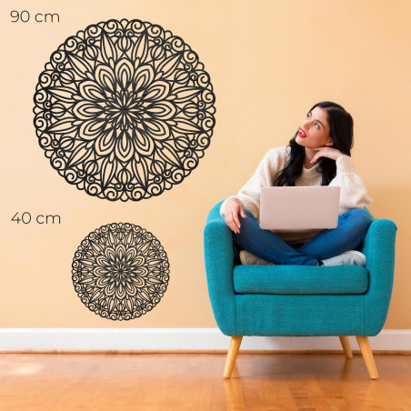 Elegantná drevená mandala na stenu Elegantná drevená mandala na stenu