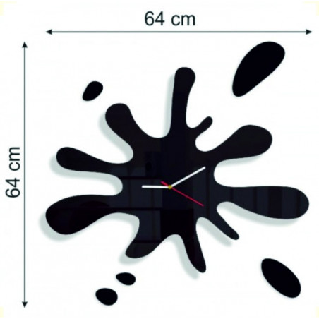 Rozmer hodín na stenu X-momo. Desingové nástenné hodiny z PMMA Rozmer hodín na stenu X-momo. Desingové nástenné hodiny z PMMA