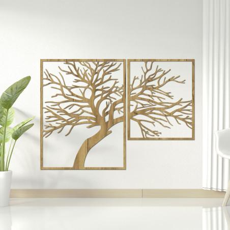 Drevený obraz stromu s vyrezávanými vetvami - Dunak Drevený obraz stromu s vyrezávanými vetvami - Dunak