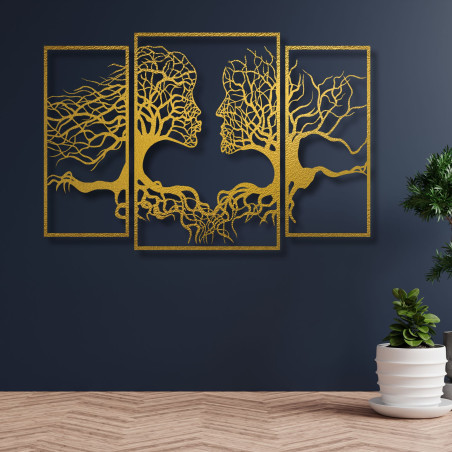 Drevený obraz na stenu Žena a Muž - SRDCE