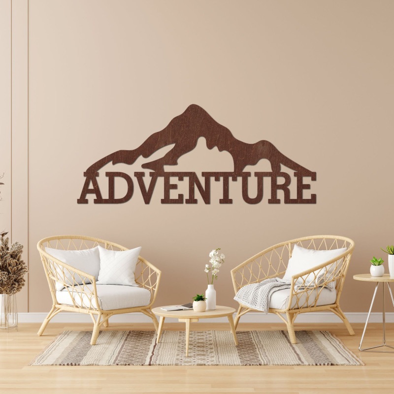 Vyrezávaný obraz z dreva - ADVENTURE