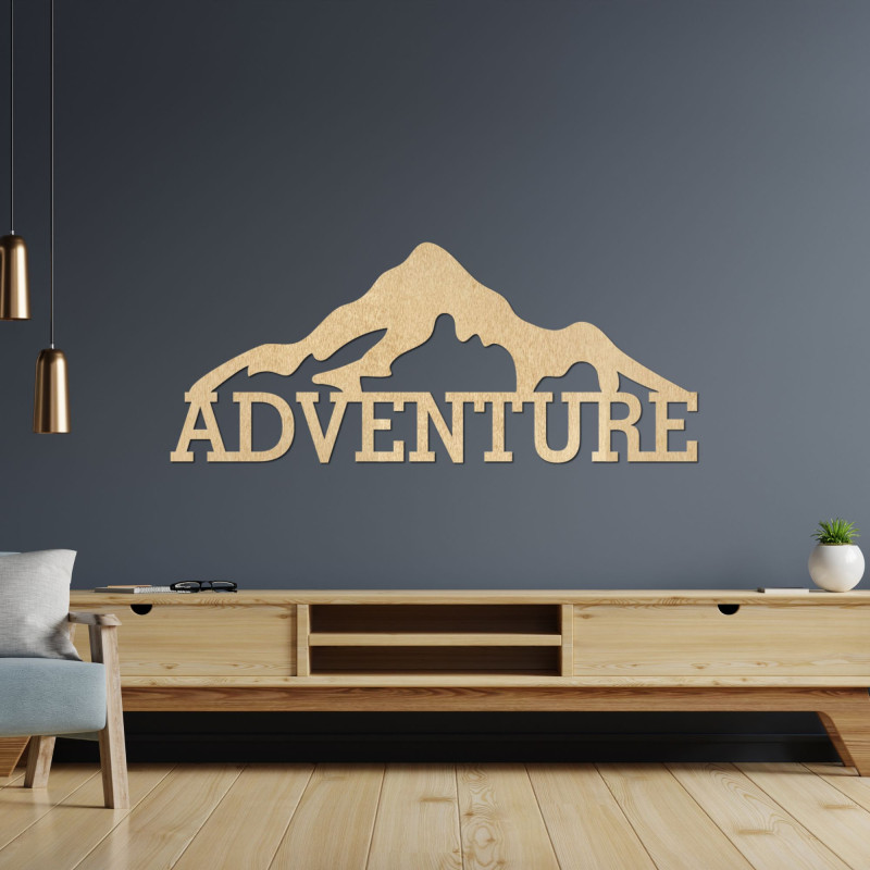 Vyrezávaný obraz z dreva - ADVENTURE