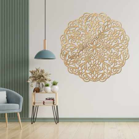 Drevená mandala, obraz na stenu - TERRONY