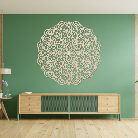 Drevená mandala, obraz na stenu - TERRONY