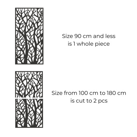 Dekoratívny panel obraz lesné siluety - MONY