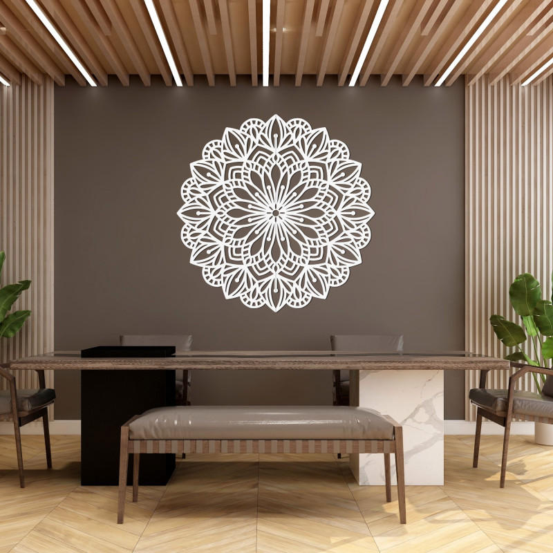 Drevená mandala na stenu kvet esencie - ESSENTIA