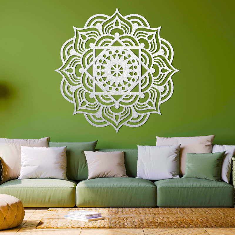 Drevená dekorácia na stenu mandala - ROMANCE