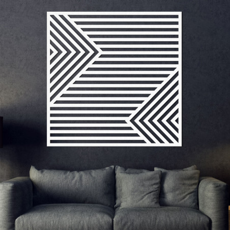 Drevená dekorácia na stenu - PRISMA