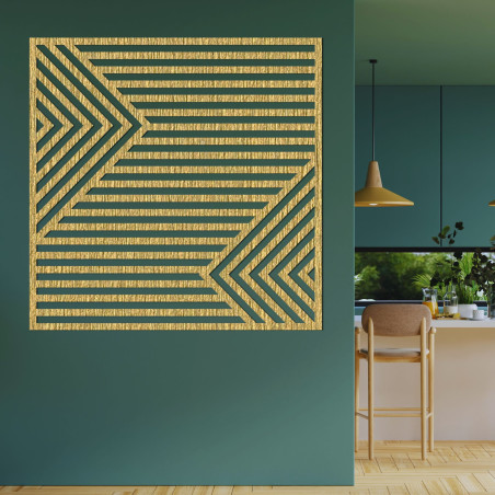 Drevená dekorácia na stenu - PRISMA