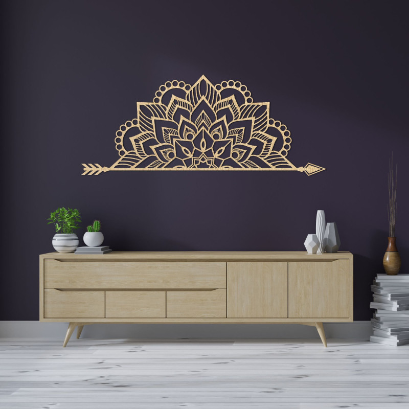 Mandala drevená na stenu - ARONGE