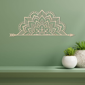 Mandala drevená na stenu - ARONGE