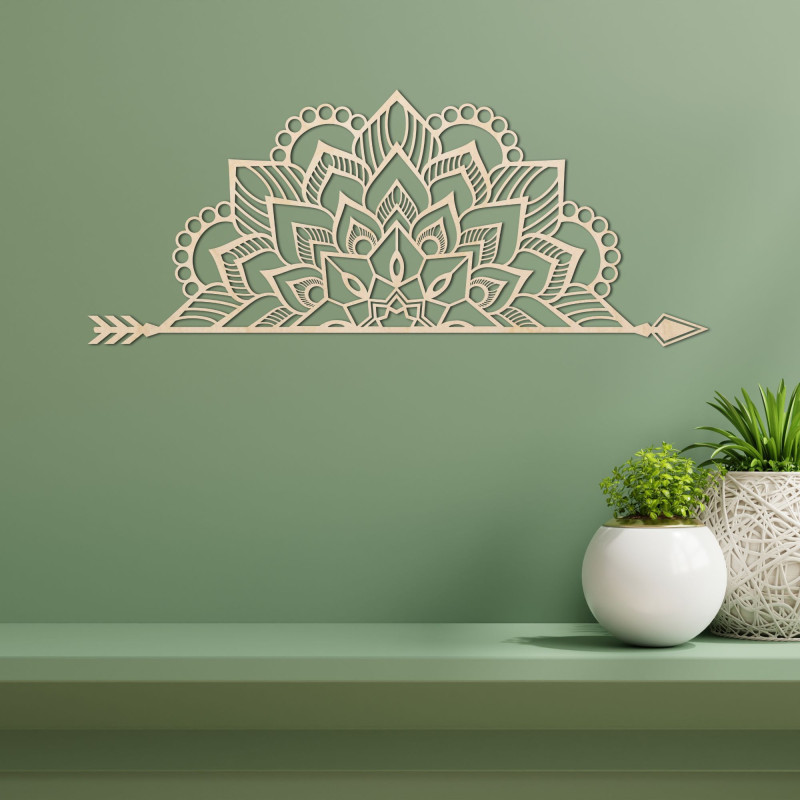 Mandala drevená na stenu - ARONGE