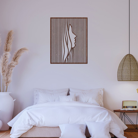 Drevená dekorácia na stenu silueta ženskej tvár - PERSONA