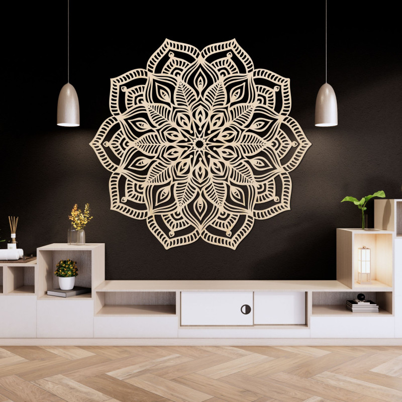 Drevená mandala na stenu - COUNESS