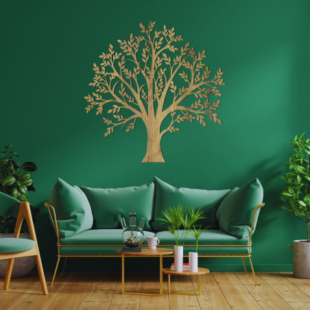 Vyrezávaná drevená dekorácia strom rodiny - FAMILIAE