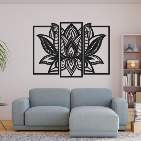 Viacdielna dekorácia na stenu Lotosový kvet - FLORIDUS