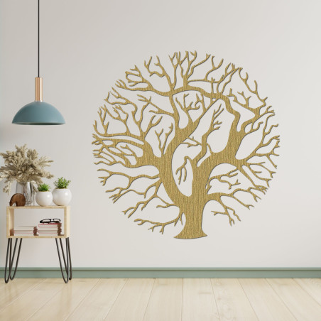 Drevený obraz na stenu strom v kruhu - ZITNAK