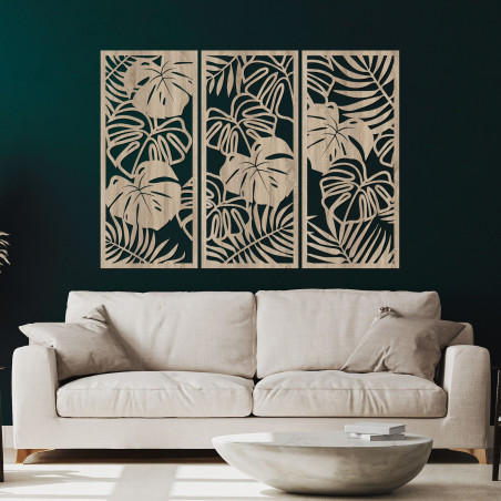 Tropické listy monstera a papraď - LIBOGA