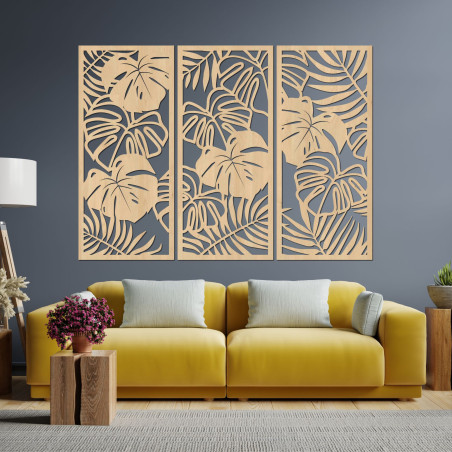 Tropické listy monstera a papraď - LIBOGA