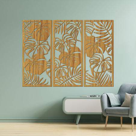 Tropické listy monstera a papraď - LIBOGA