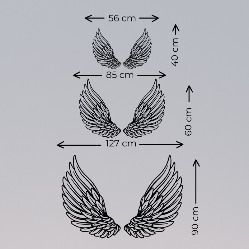 Výnimočná drevená dekorácia na stenu anjelské...
