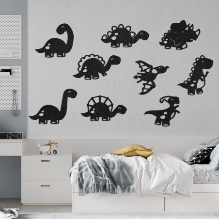 Drevený obraz do detskej izby dinosaury - TERESEK