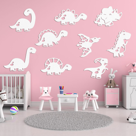 Drevený obraz do detskej izby dinosaury - TERESEK