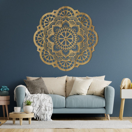 Nástenný drevený obraz mandala svetlo života - LUMEN