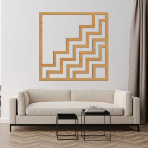 Geometrická nástenná dekorácia štvorec - SUQARE