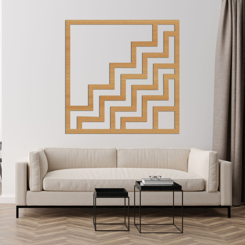 Geometrická nástenná dekorácia štvorec - SUQARE