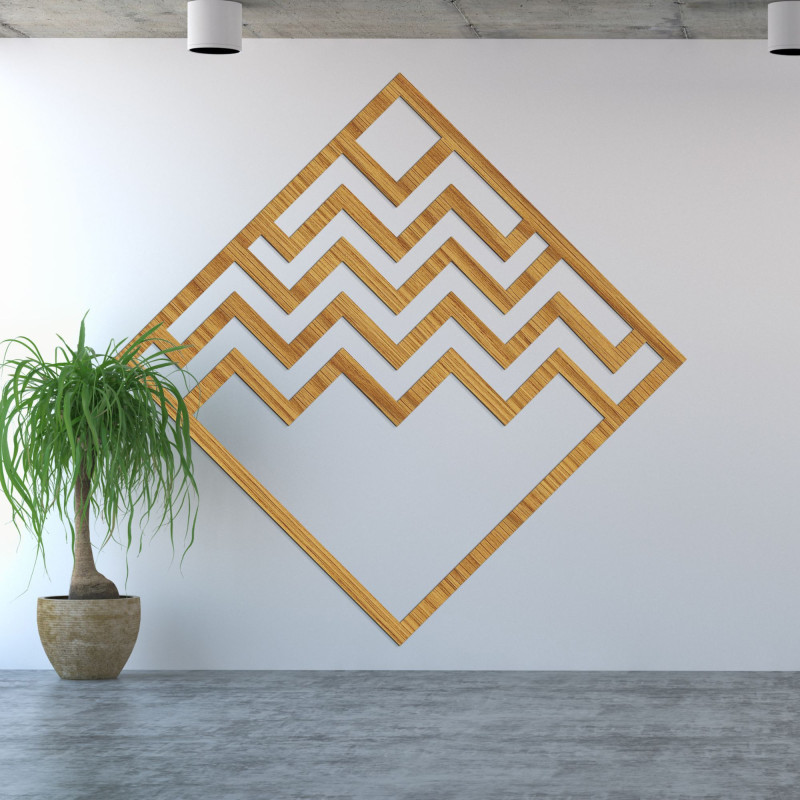 Geometrická nástenná dekorácia štvorec - SUQARE