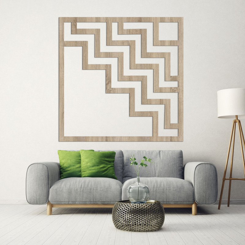 Geometrická nástenná dekorácia štvorec - SUQARE