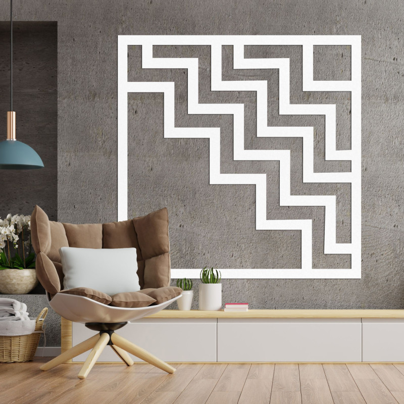 Geometrická nástenná dekorácia štvorec - SUQARE